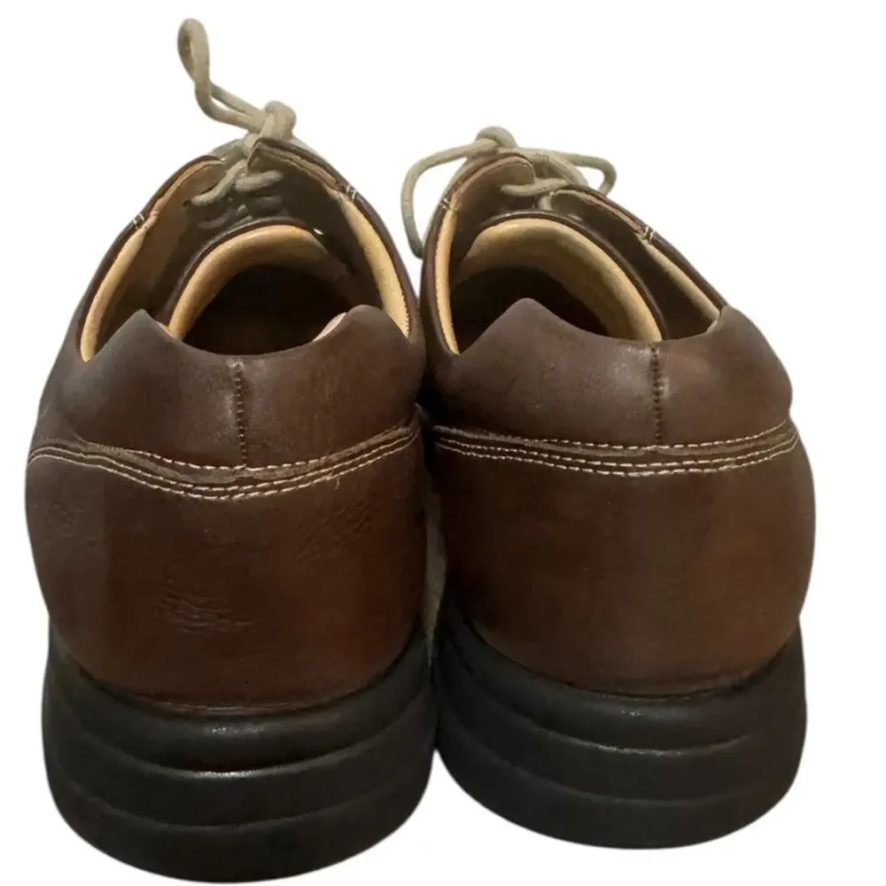 JOHNSTON & MURPHY Brown Shuler Bicycle Leather Dress Shoes 11